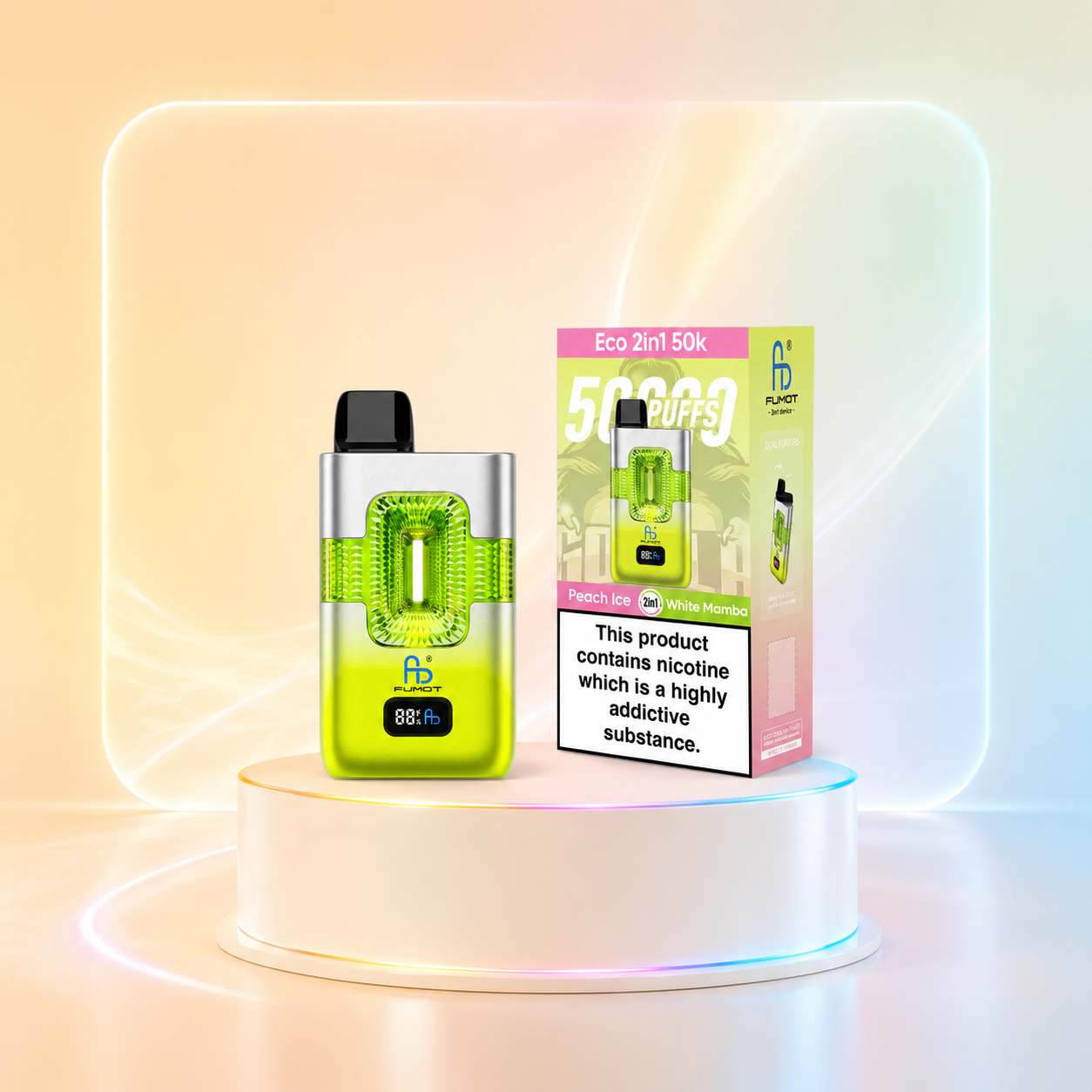 Fumot Eco 2 em 1 - 50K - Einweg-Vape mit 50000 Zügen und Vape-Geschmacksvarianten