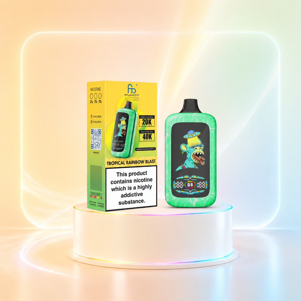 Fumot Digital Monkey 40K - vape mit Nikotin und 40000 Zügen